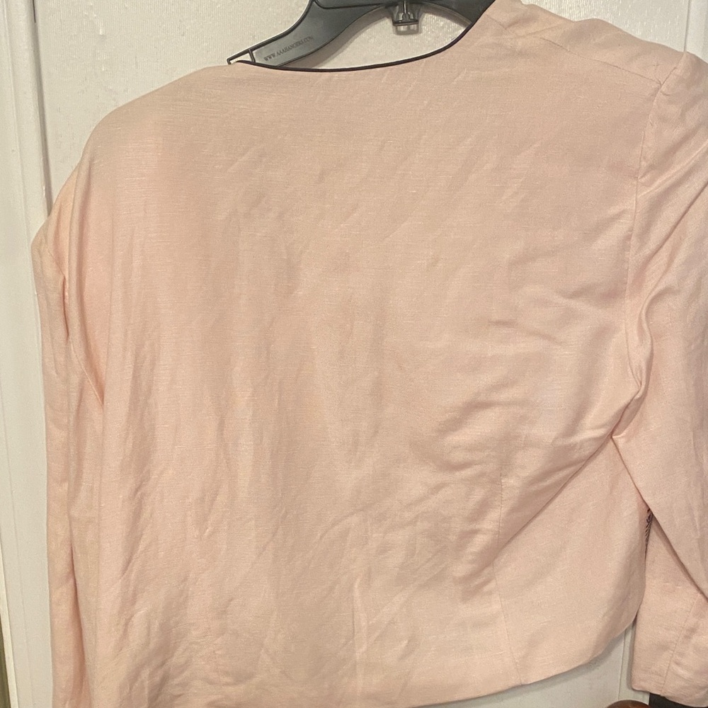 Pink Embroidered Open Jacket - Picture 3 of 5